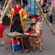 Piratenbroek hangen. Vlootdag Harlingen